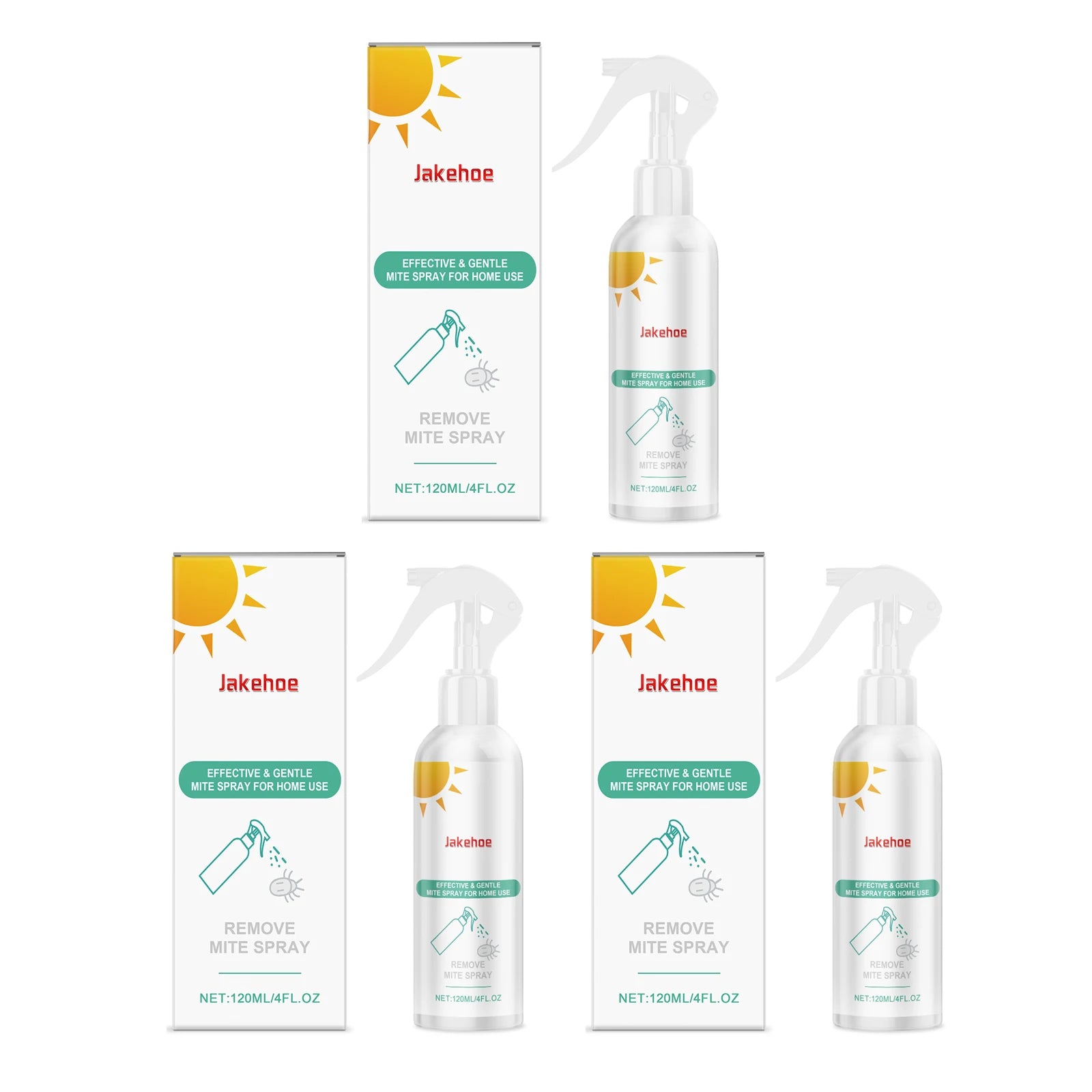 Powerful Mite Remover Spray Quickly Removing Mites Dust Reduce Mites Reproducing Suitable for Fabrics Household Anti Mites Spray Qme 3 X 120ml Boxed
