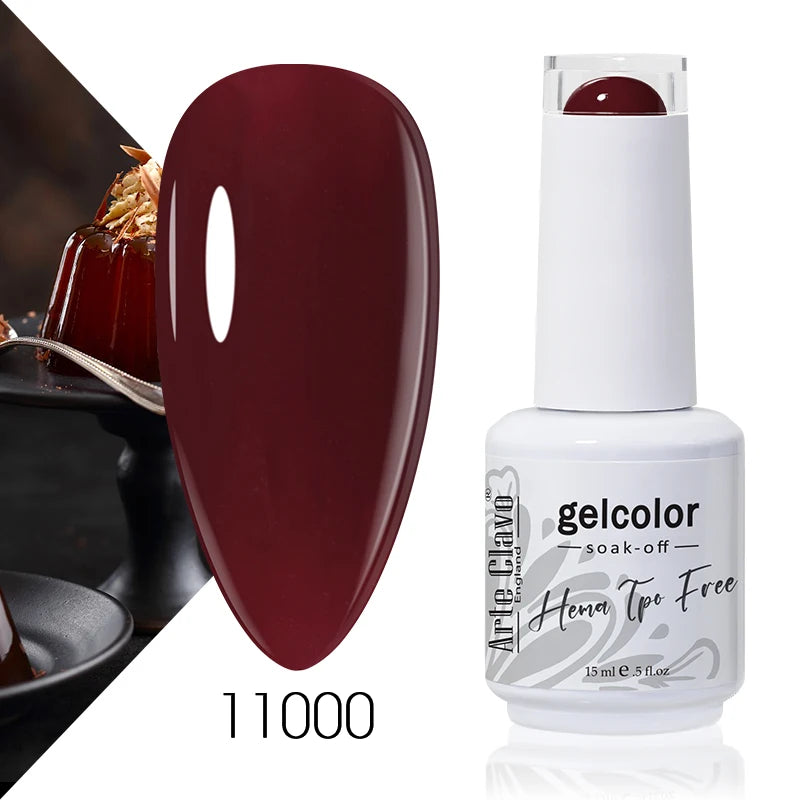 Arte Clavo Colourful Gel Nail Polish Art Varnishes Macaron Semi