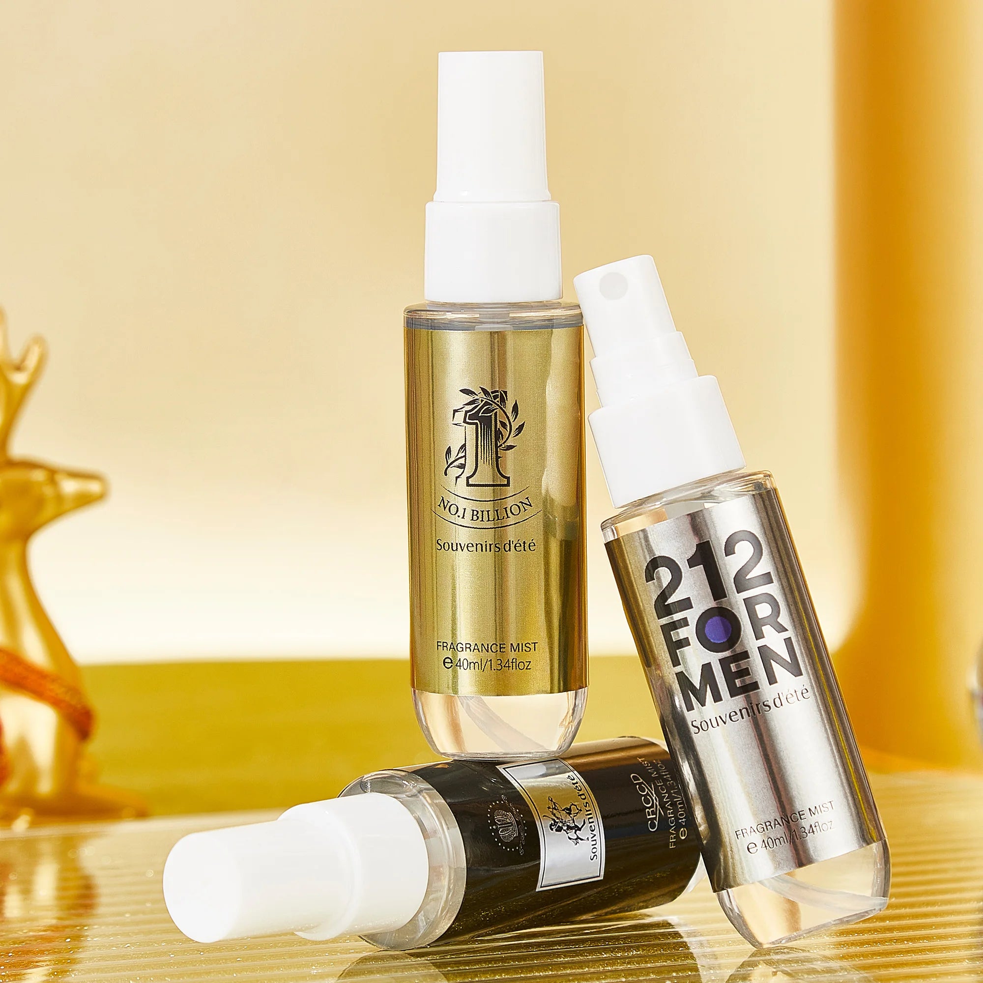 Black Gold Men's Perfume Alcohol Fragrance Spray Lasting Body Hair Qme