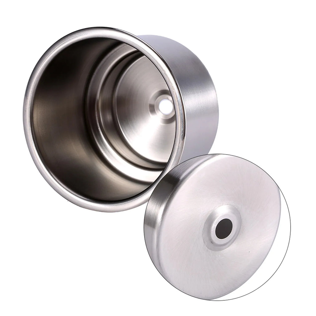 Drink Holder Stainless Steel Cup Drink Bottle Holder for Marine Boat RV Opening Beverage Holder Mount Cup Holder Qme