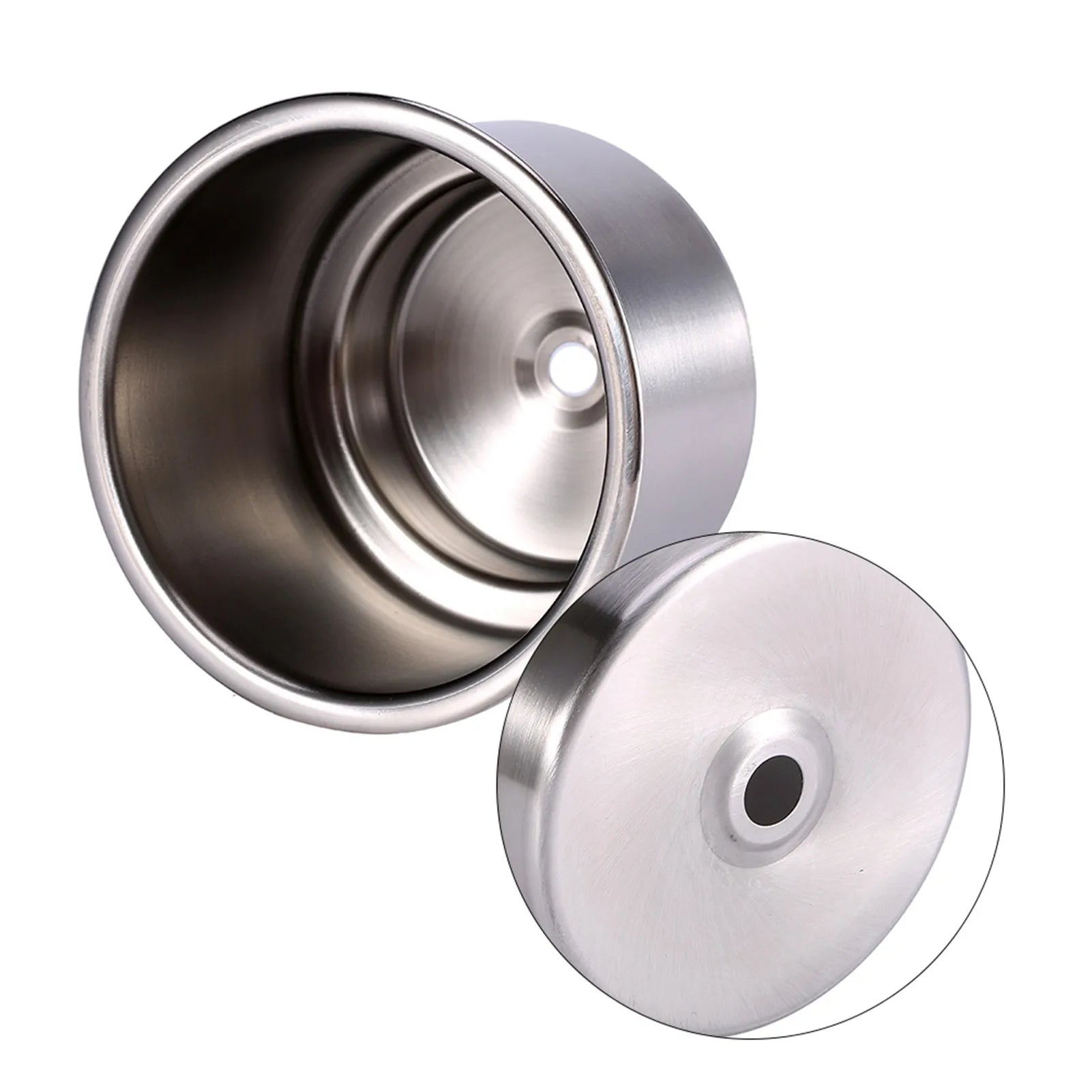 Drink Holder Stainless Steel Cup Drink Bottle Holder for Marine Boat RV Opening Beverage Holder Mount Cup Holder Qme