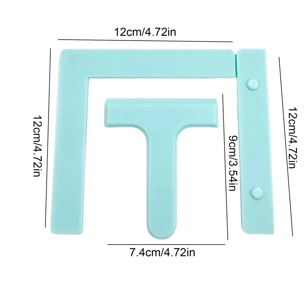 3-Piece Set Diamond Painting Alignment Ruler Diamond Art Straightening Tool Fits Square Kits for Adults Keeps Drills Aligned Qme