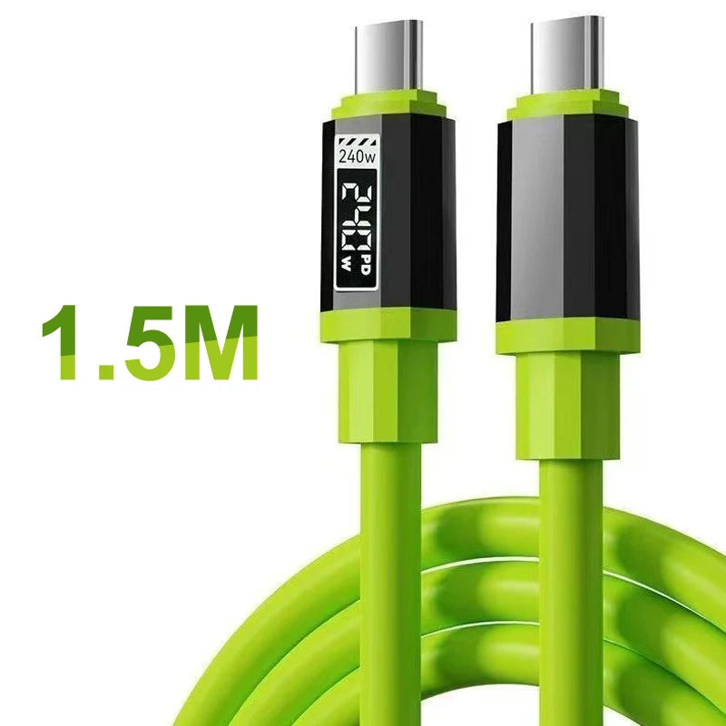 240W USB C Cable Power Display Fast Charging Charger 15 16 17 Huawei Qme A5
