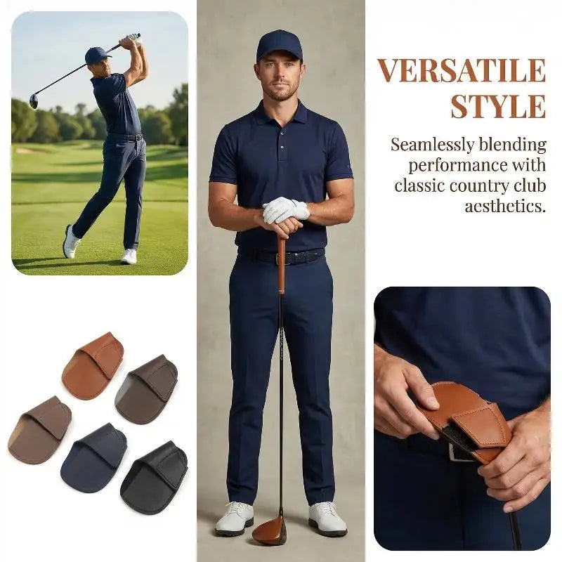 Golf Head Cover Universal PU Club Iron Sleeve Putter Protector Wedges Qme