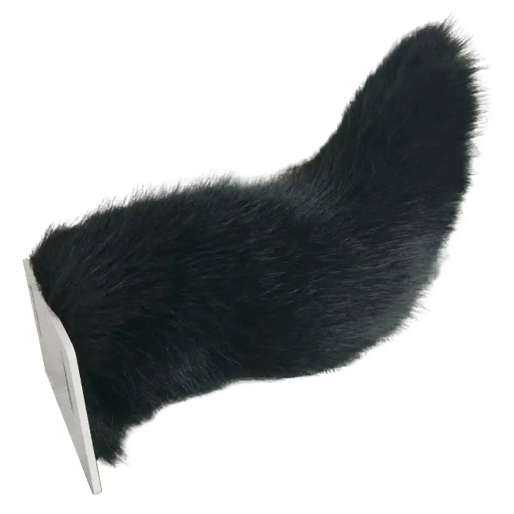 Fluffy Plush Tail Car Decor Strong Adhesive Easy Install Backpack Qme I