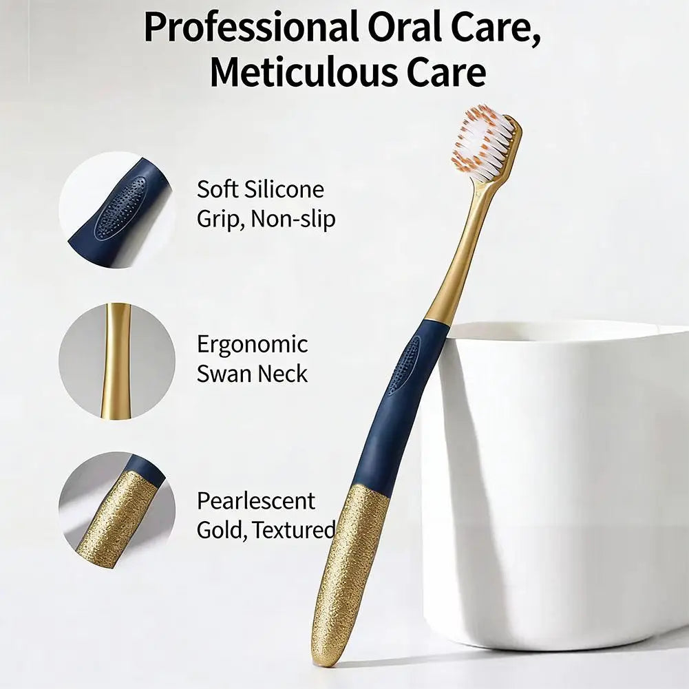 Soft Bristle Toothbrush Sensitive Teeth Gums Gentle Plaque Removal Qme
