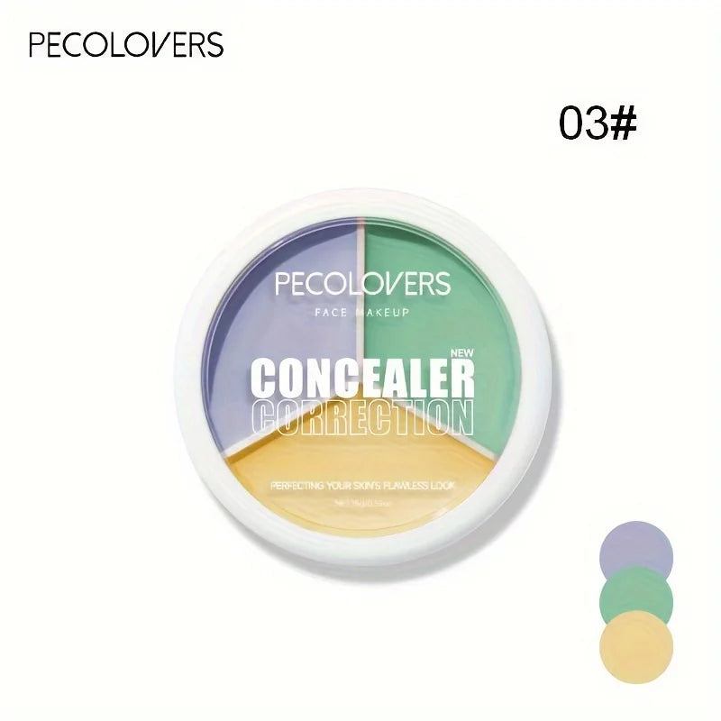 1pc Concealer Palette Cream Waterproof Long Lasting Cover Spots Acne Marks Dark Circles Moisturizing Foundation Face Makeup Qme 03