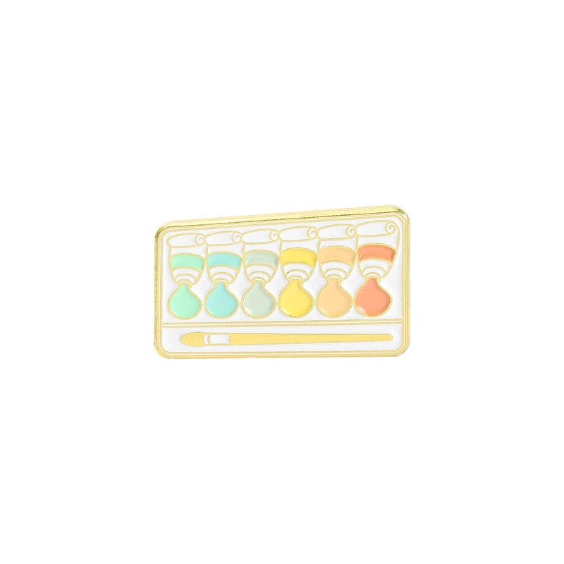 Brush Art Oil Painting Enamel Pins Cartoon Artist Dream Brooches Shirt Lapel Pin Badge Jewelry Gift for Friends Drop Shipping Qme Style 14