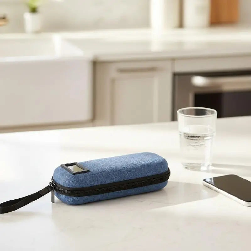Insulin Cooler Travel Case Waterproof Cooling Bag Thermometer Display Qme