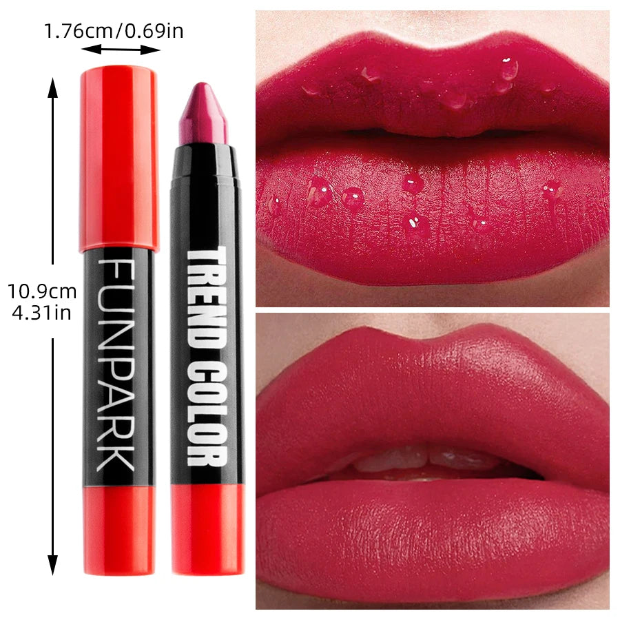 16 Nude Brown Lipliner Pen Waterproof Lipstick Sexy Red Matte Contour Qme