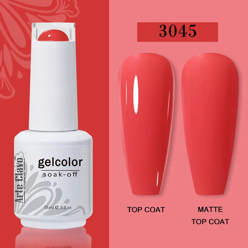 Arte Clavo Transparent Nude Pink Jelly Gel Nail Polish Semi Permanent Qme 3045
