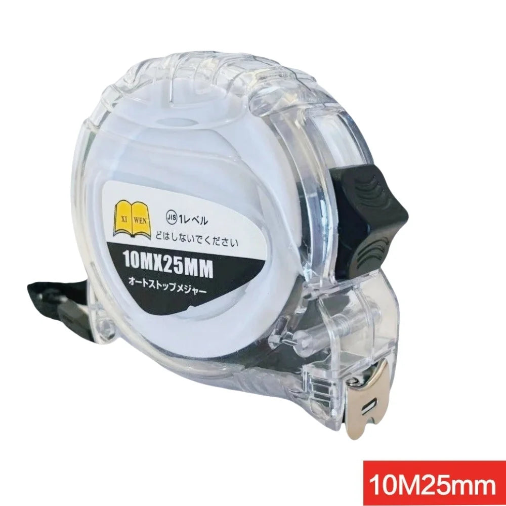 3/5/7.5/10M Steel Tape High-precision Wear-resistant Ranging Tool Measure Measuring Tape Retractable Buffer Design Tape Measure Qme 10M25MM