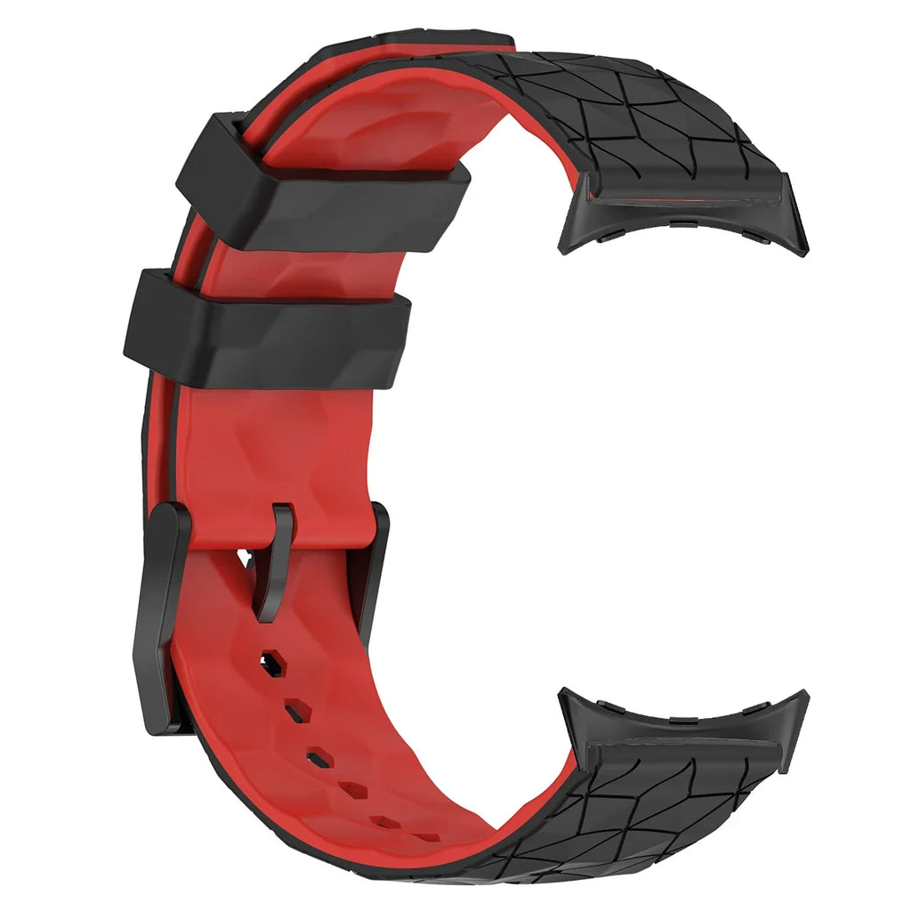 Silicone Strap for Google Pixel Watch 2 Watch Strap Bracelet correa Replacement for Google Pixel Watch 1 41mm Sport Band Qme Black Red for pixel watch 1