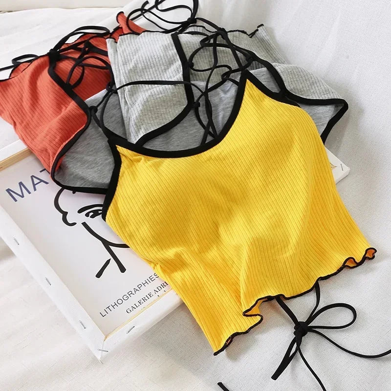 Summer Wild Solid Without Rims Gather Anti Emptied Wrapped Chest Qme