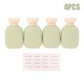2 Refillable Squeeze Bottles Flip Cap Travel Reusable Plastic Qme Green 4PCS