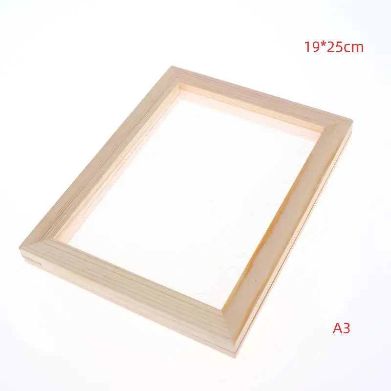 Paper Making Frame Screen DIY Wood Papermaking Mould Crafts Handcraft Qme A3