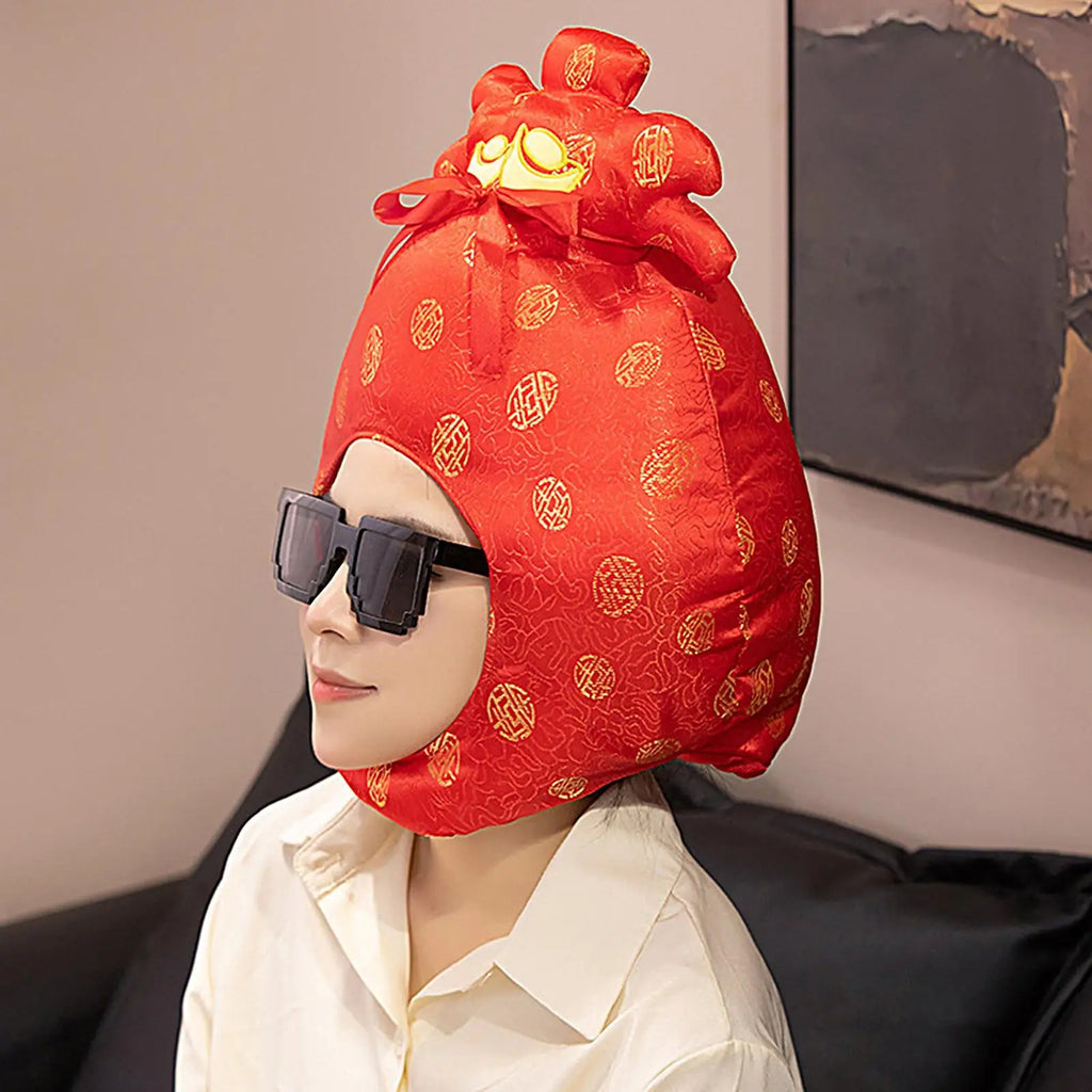 Party Hat Plush Soft Luck Headgear Role-Play Headpiece Photo Prop Hat For Stage Celebrations Events Party Holiday Halloween Qme