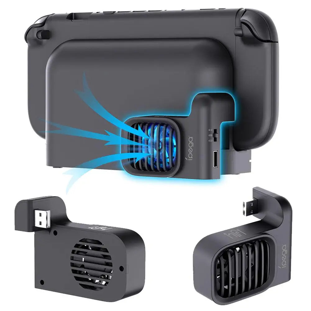 1PC For Switch2 Dock Cooling Fan with 2-Speed Adjustment Console Dock Cooler Host Heat Sink for Nintendo Switch2 Qme