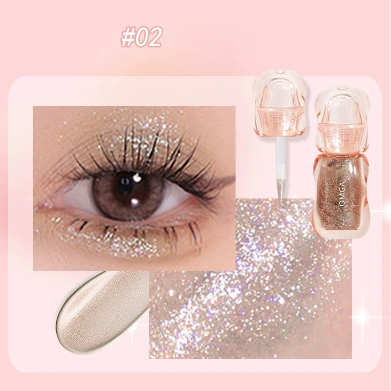 Shiny Waterproof Eyeliner Liquid Lasting Creating Dramatic Appearance Qme 02