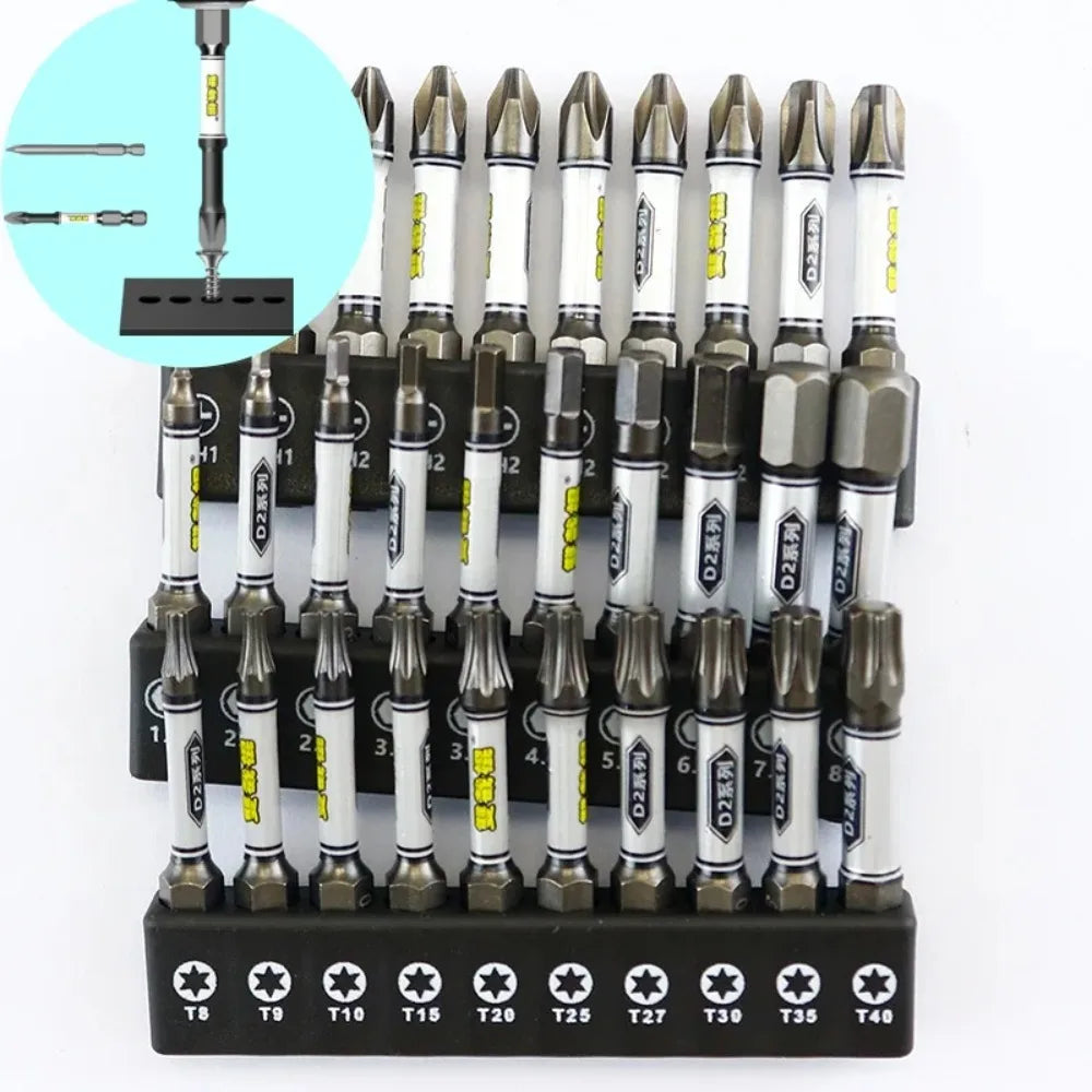 Upgrade 1 4 Screwdriver Bit Impact Drill Batch Head Torx Hexagonal Qme