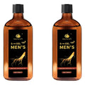 S-XXL +UP Men's Ginseng Massage Oil with Shea Butter - Hydrates & Firms Skin, Boosts Moisture Qme BROWN 100g