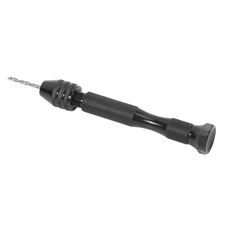 A02F-Hand Drill Set Precision Pin Vise With 50 Pieces Mini Twist Drill Bits For Model,Diy,Jewelry Making Qme