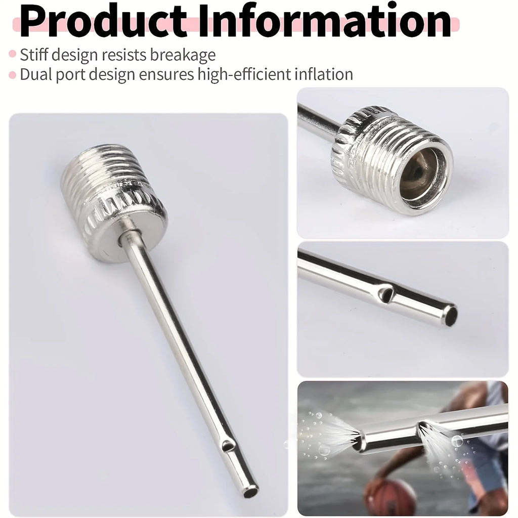 Air pump needle, high-quality inflation needle, suitable for inflating soccer balls, basketballs, volleyballs or rugby balls, Qme