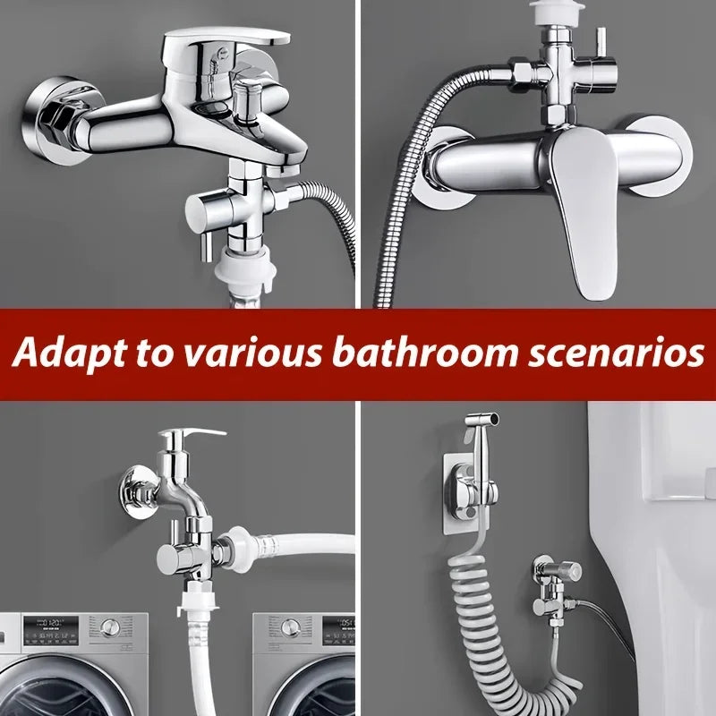 Bathroom Faucet Additions for a 3-Way G1/2 Shower Diverter Qme