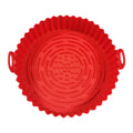 Air Fryer Silicone Pots Nonstick Basket Non Stick Round Liners Food Qme Red CN
