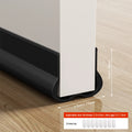 1-4pcs Door Bottom Sealing Strip PVC Soundproofing Wind and Dust Proof Weather Stripping Easy Installation Removable Strip Qme Black 1pc