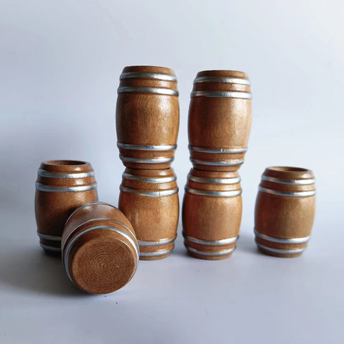 1 12 Tiny Wooden Red Wine Barrel Miniature Keg Beer Cute Elegant Qme