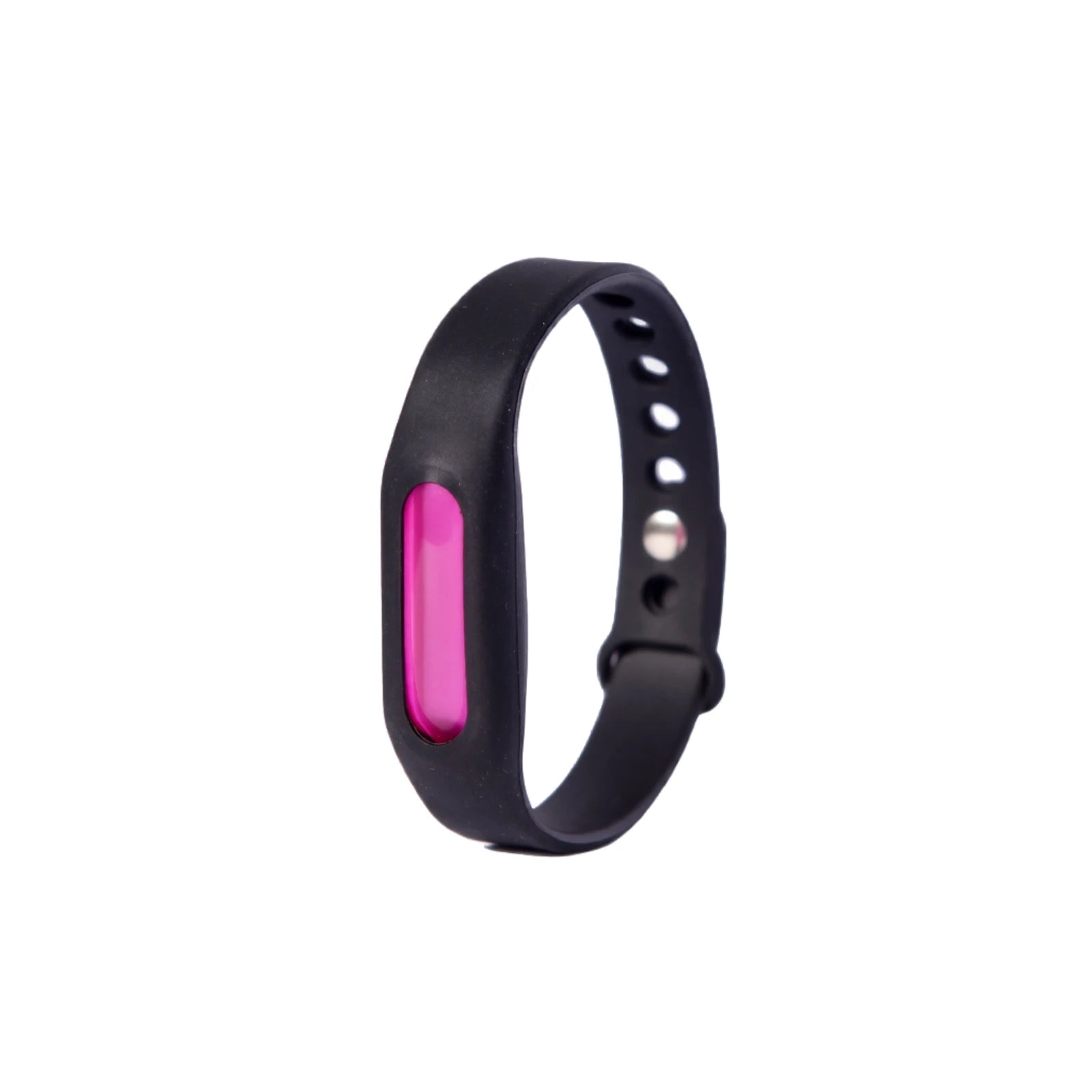 Mosquito-repelling Bracelet Essential Oil Waterproof Silicone Safe Wristband Portable Pest Artifact Tool (capsule color random) Qme Black