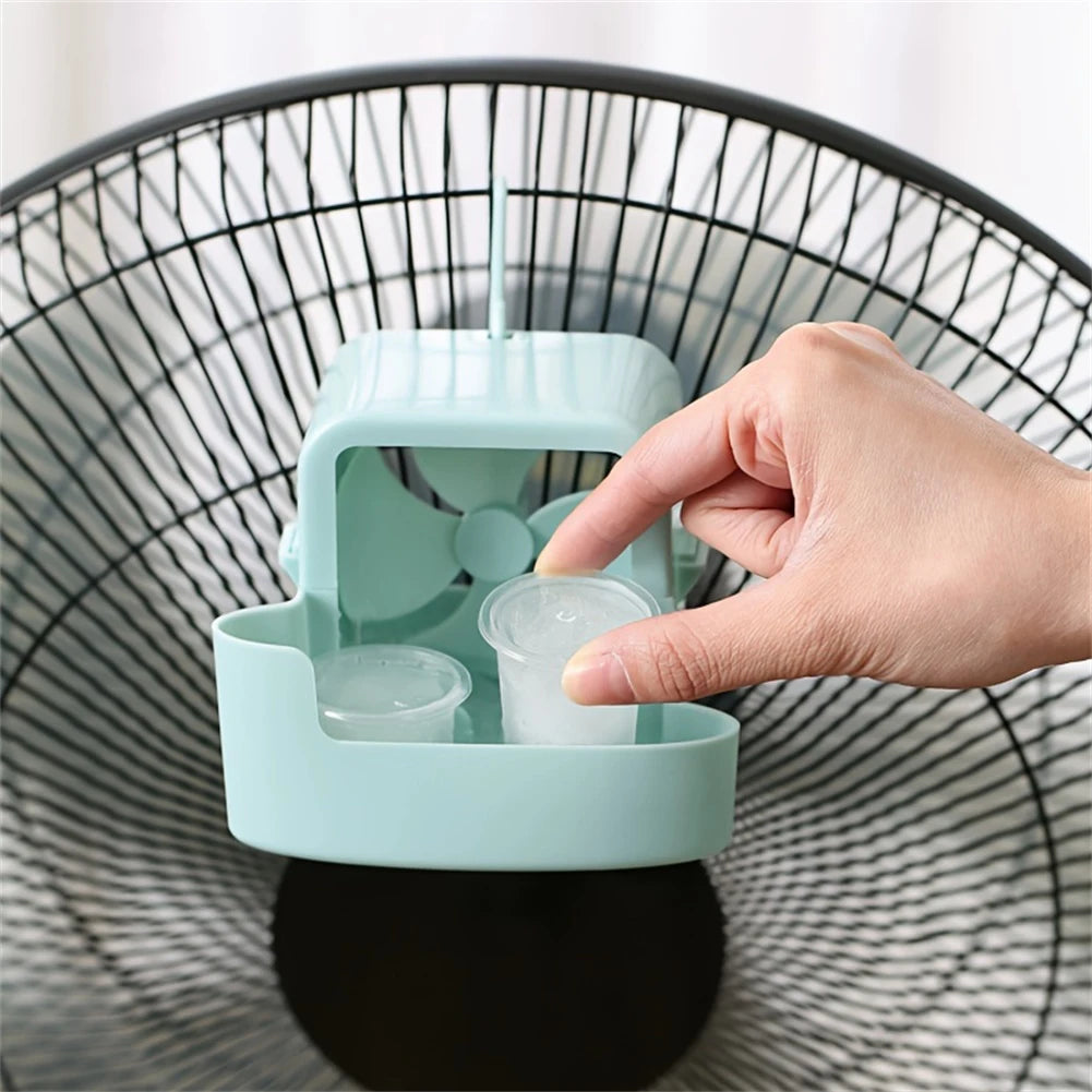 1Pcs Portable Fan Cooler With Ice Cup Cooling Accessory Summer Small Humidifier Quick Cooling Electric Fans Floor Fan Ice Cooler Qme