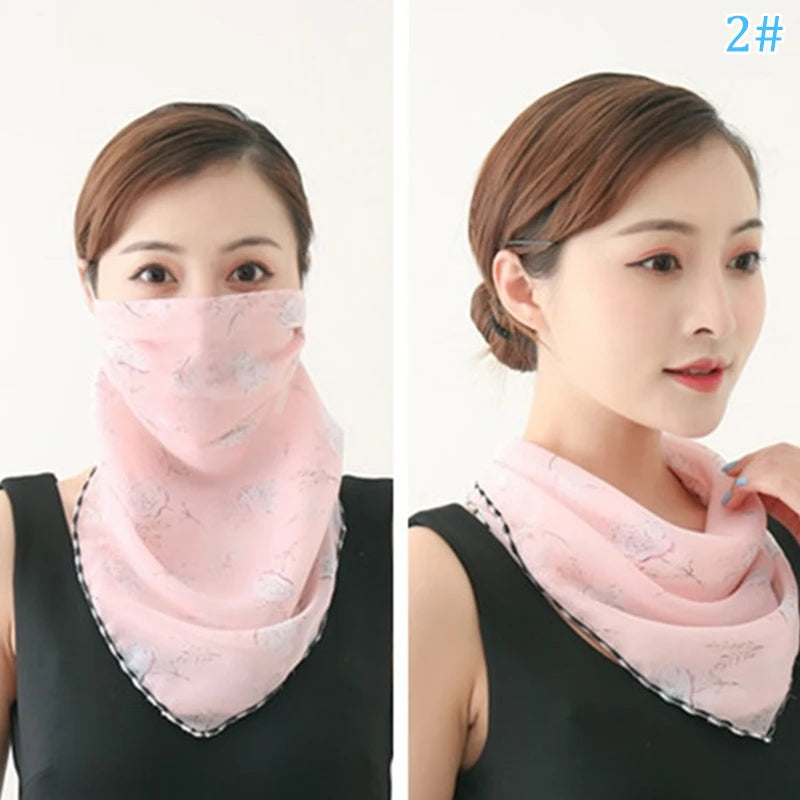 Women Mask Scarf Sun Protection Outdoor Riding Dustproof Cycling Qme B