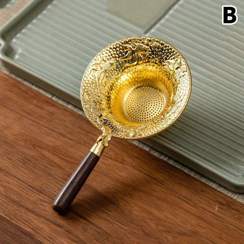 Mesh Tea Strainer Stainless Steel Filter Sieve Teaware Drain Useful Qme B