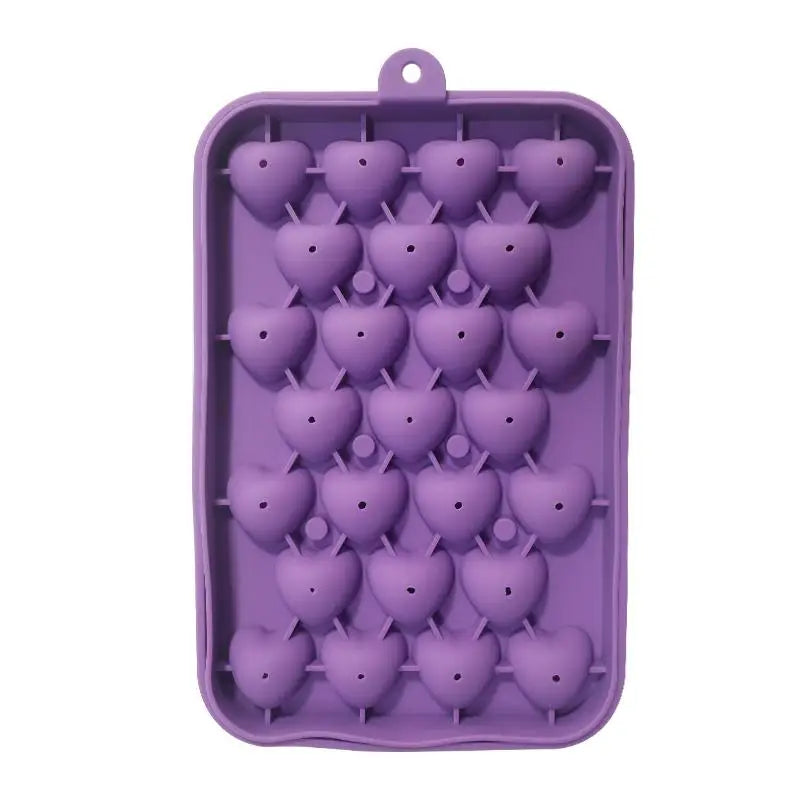 25 Grids Ball Mold Silicone Cover Ice Storage Box Easy Demould DIY Qme A6