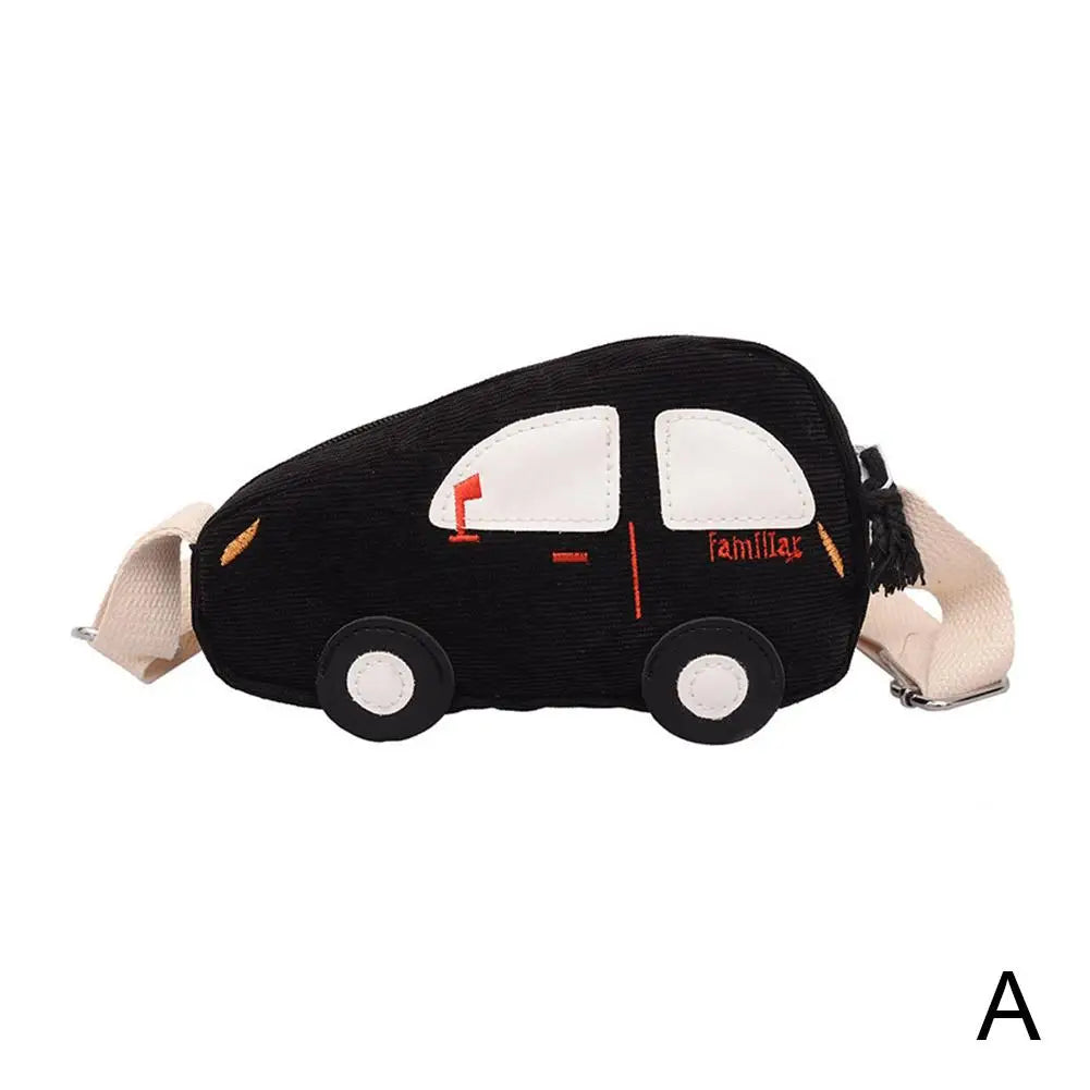 Fashion Mini Crossbody Bag Packet Children Baby Boys Girls Car Shoulder Bag Handbags Cartoon Pig Mini Coin Purse Qme Black