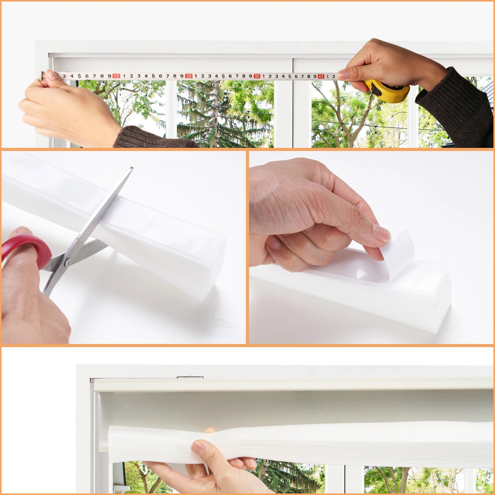Pleated Window Blinds Temporary Window Shades Cordless Light Filtering Pleated Paper Shades Room Darkening Blind for Home Office Qme