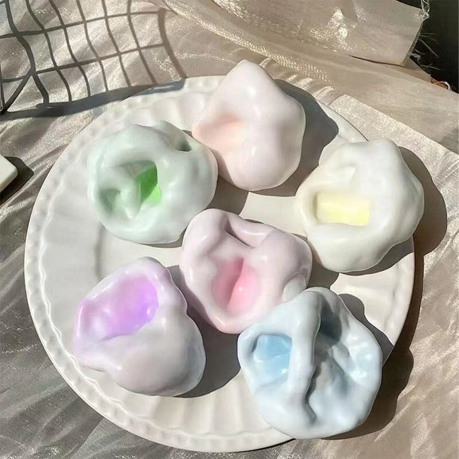 Squeeze Toys Cute Soft Ball Fidget Toys for Teens Kids Women Men Adults Birthday Classroom Prizes Goodie Bag Fillers Boys Girls Qme