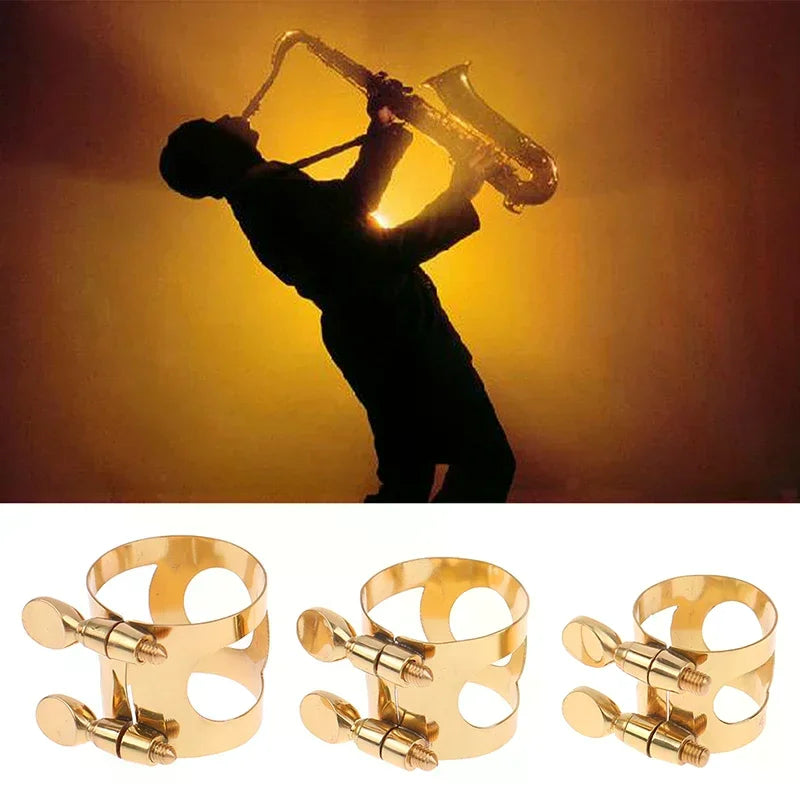 Sax Saxophone Mouthpiece Ligature Clip Climp Durable Fastener Cap Qme
