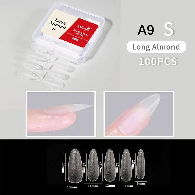 Soft Gel Nail Tips Full Cover Press Fake Nails Professional Supplies Qme A9