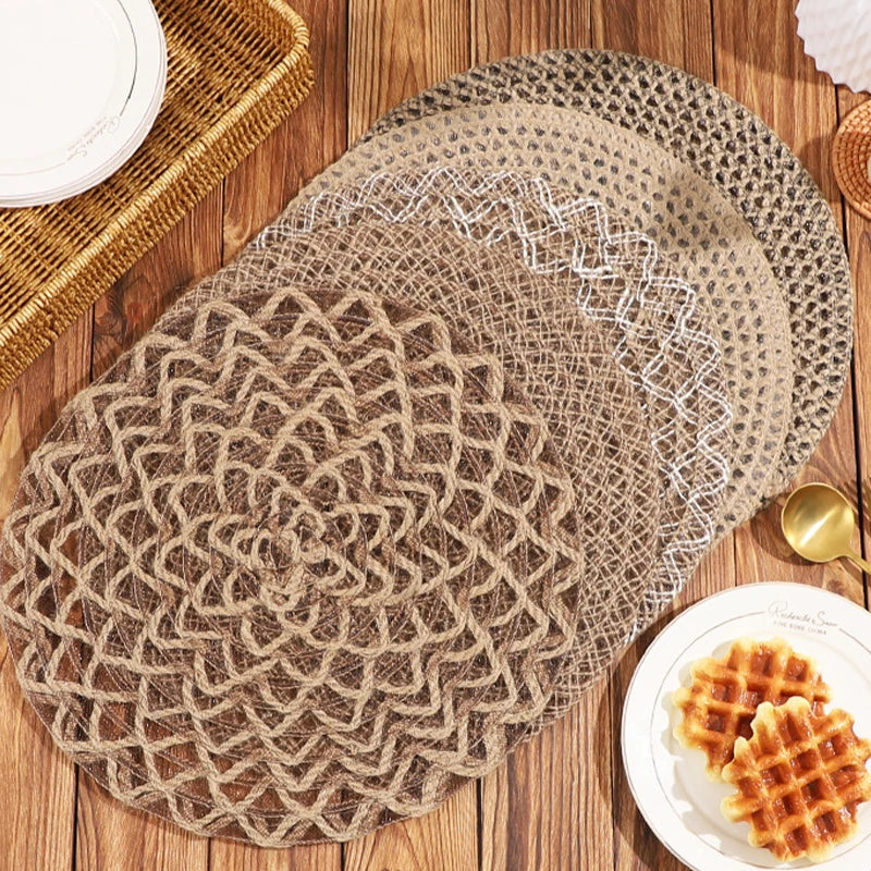 Heat-resistant Non-slip Table Mats Farmhouse Boho Dining Decor Qme