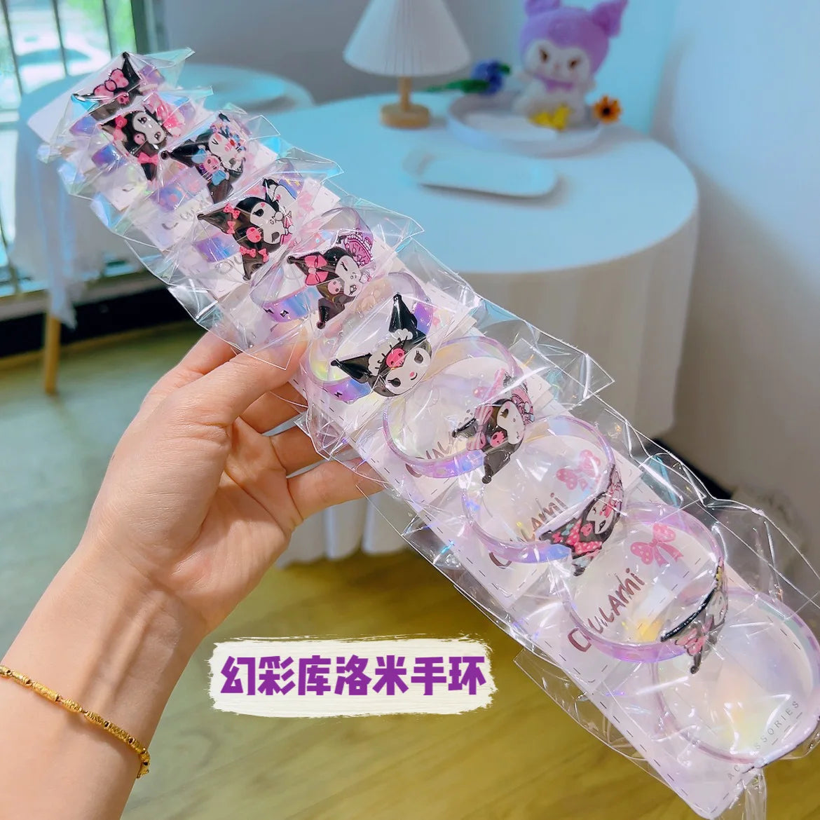 Hello Kitty Kuromi Star Dye Bracelet Student Cartoon Jewelry Cute Qme 2