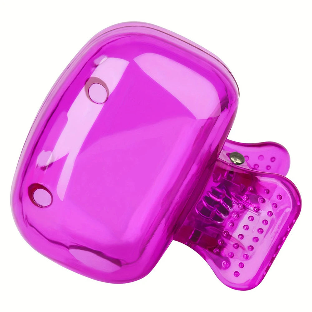 Travel Toothbrush Head Covers Toothbrush Protector Cap Brush Pod Case Protective Portable Plastic Clip For Household Travel Qme 1PC Purple