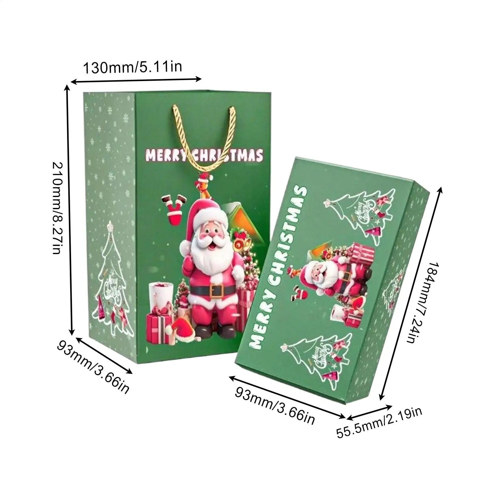 Pop Christmas Cards Boxed Money Holders Dispenser Festive Container Qme