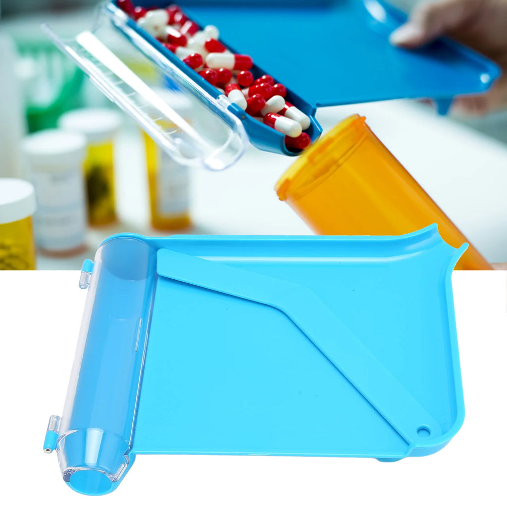 Hand Pharmacy Counter with Small Spatula Plastic Tablets Dispensing Tray for Household Hospital Use Tablet Dispensing Tray Qme