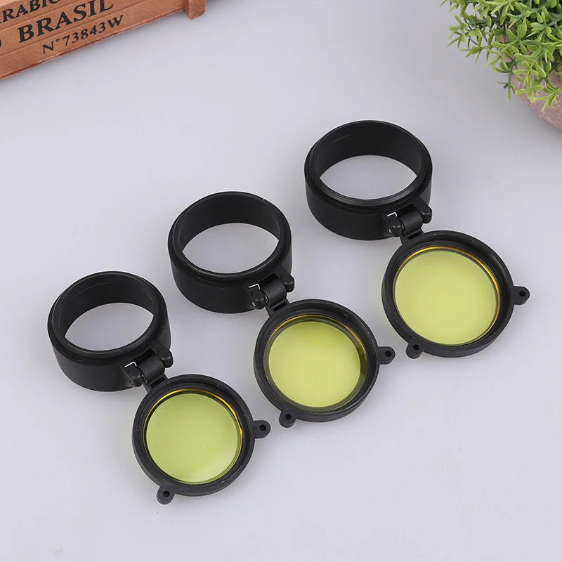 Rifle Scope Lens Cover Spring Up Quick Flip Openning Dustproof Qme