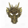 Horror Legend Organism Plastic Mask Cosplay Animal Dragon Full Face Fashion Headgear Halloween Masquerade Party Costume Prop Qme Gold CN