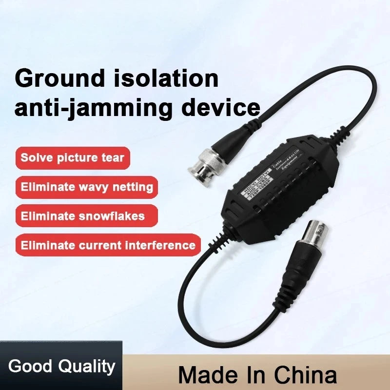 2PCS HD Grounded Isolated Balanced Filter Passive Video Anti-Interference Device Ripple Snow Filter GB001 Qme