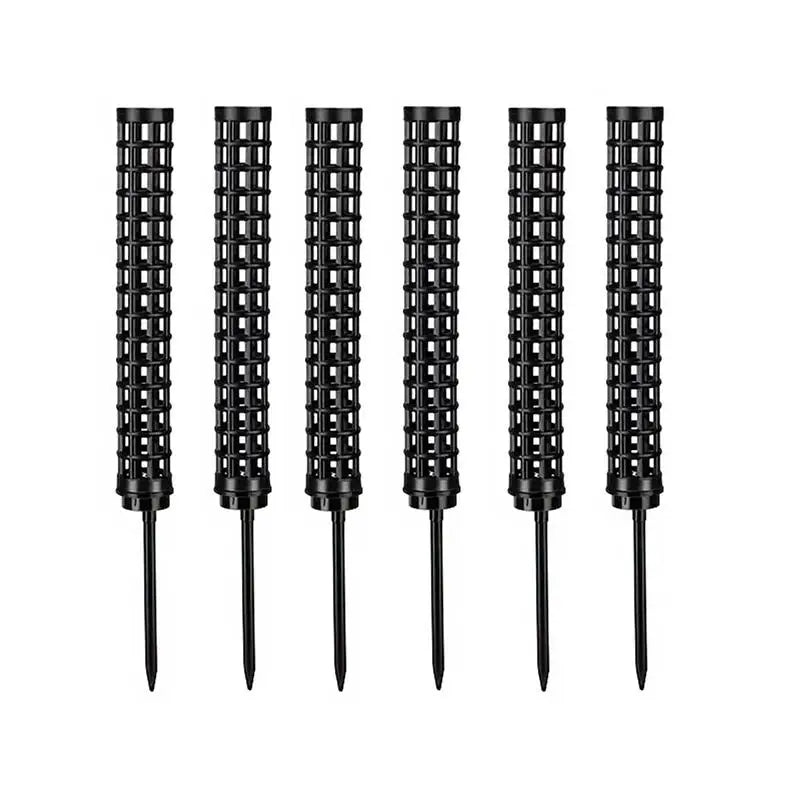 2 4 Monstera Plants Water Moss Poles Plastic Plant Stakes Indoor Qme 6pcs Black